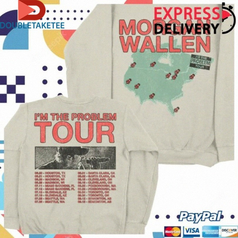 Official Morgan Wallen I’m The Problem Tour 2025 Shirts