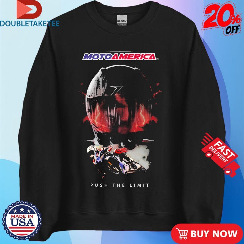 Official MotoAmerica Push The Limit Helmet Shirts