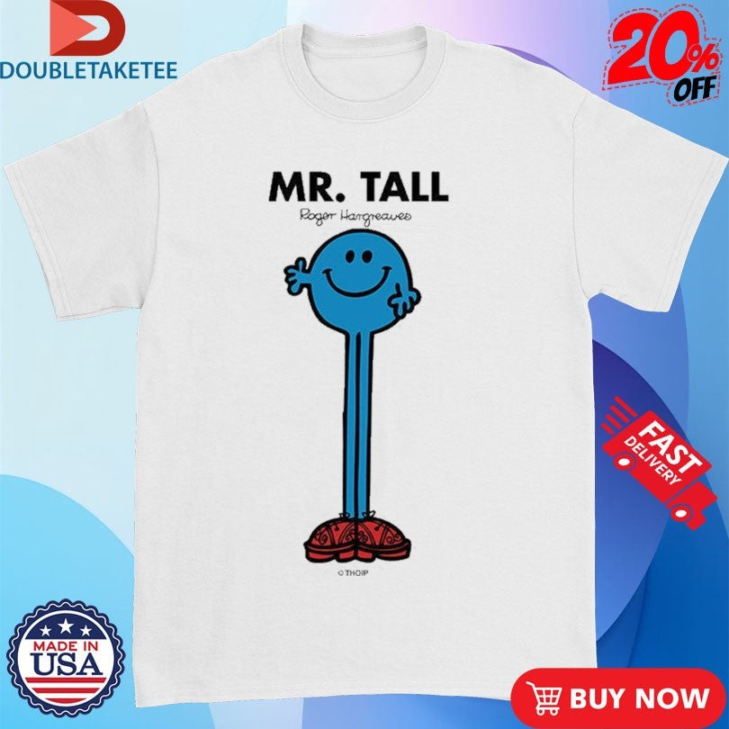 Official Mr. Men Little Miss Mr. Tall Shirts