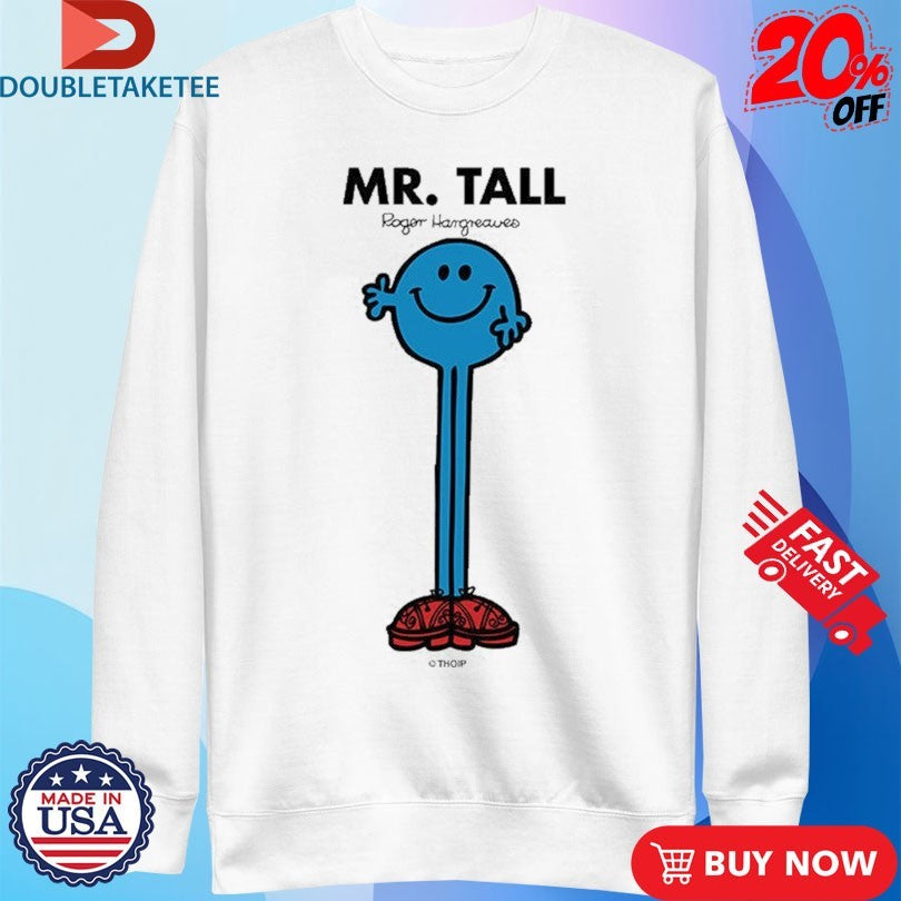 Official Mr. Men Little Miss Mr. Tall Shirts