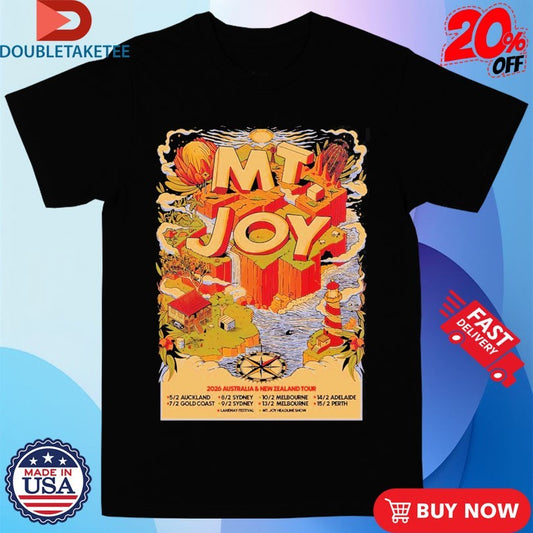 Official Mt Joy 2026 Australia And New Zealand Tour Schedule Dates Shirts
