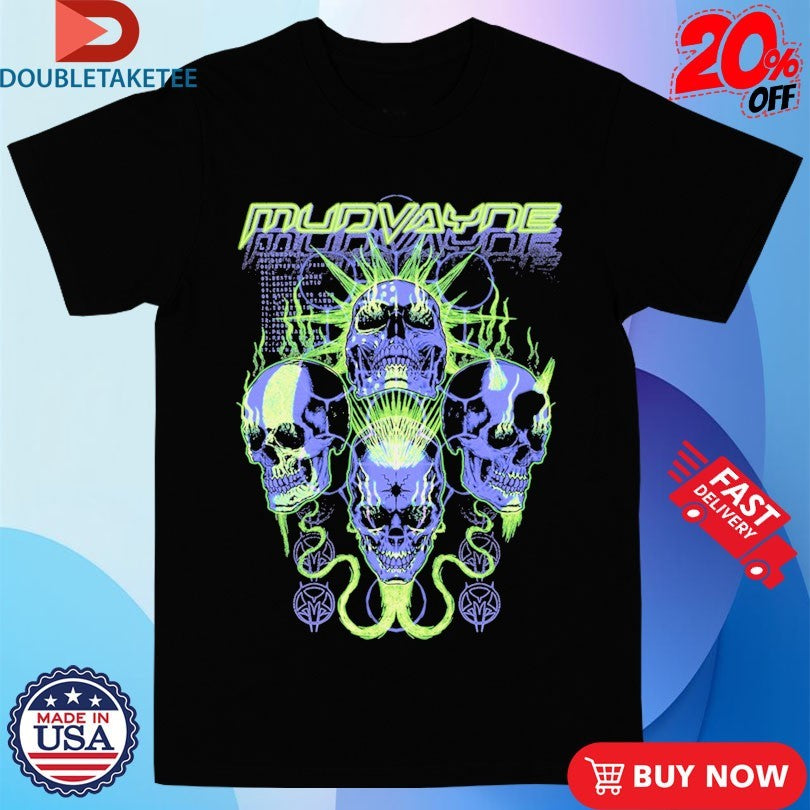 Official Mudvayne Electric Skulls Shirts