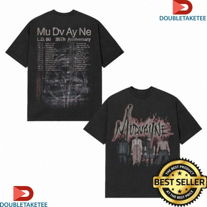 Official Mudvayne LD 50 25 Years Tour 2025 Shirts
