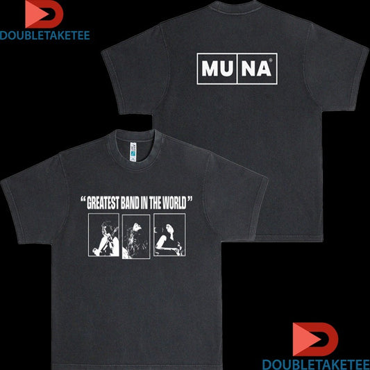 Official Muna Greatest Band In The World Photo 2 Side Shirts