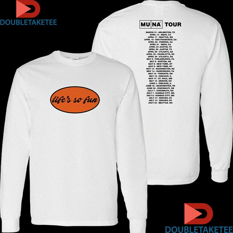 Official Muna Life’s So Fun Tour 2023 Dates Shirts