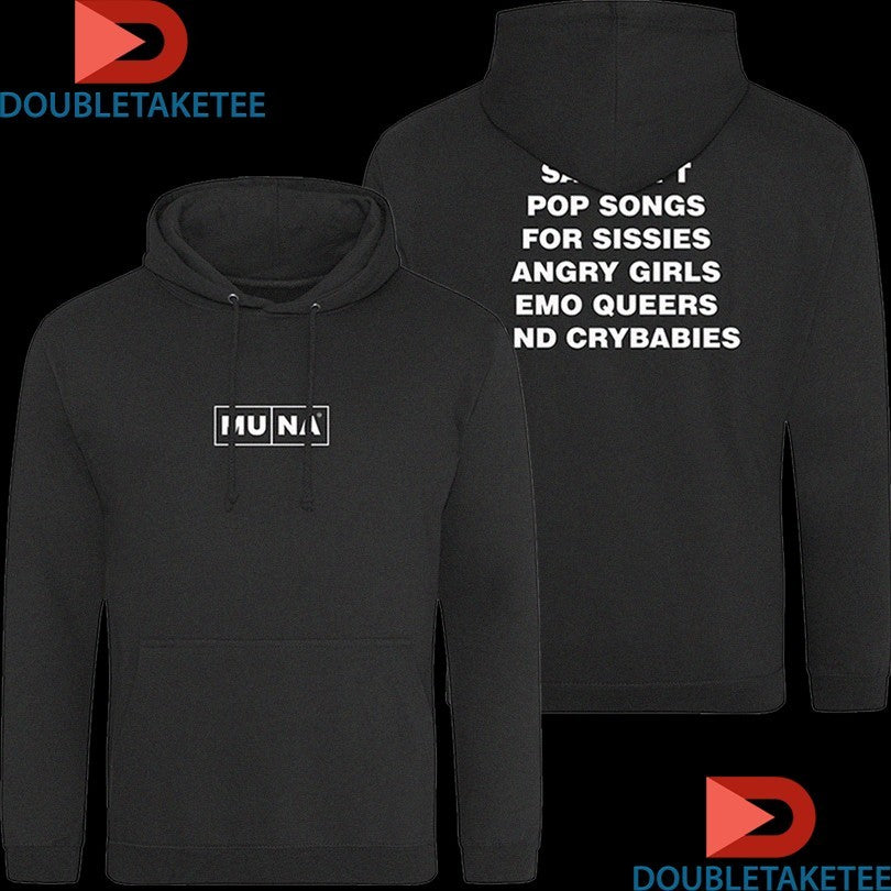 Official Muna Sad Soft Pop Songs For Sissies Angry Girls Emo Queers And Crybabies Shirts