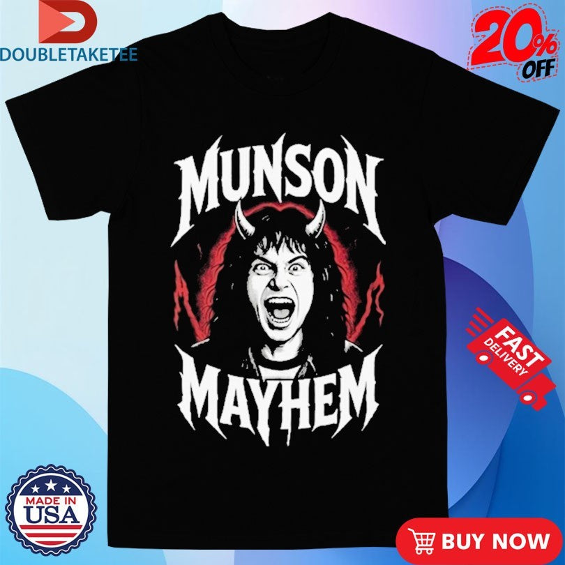 Official Munson Mayhem Satan Metal Shirts
