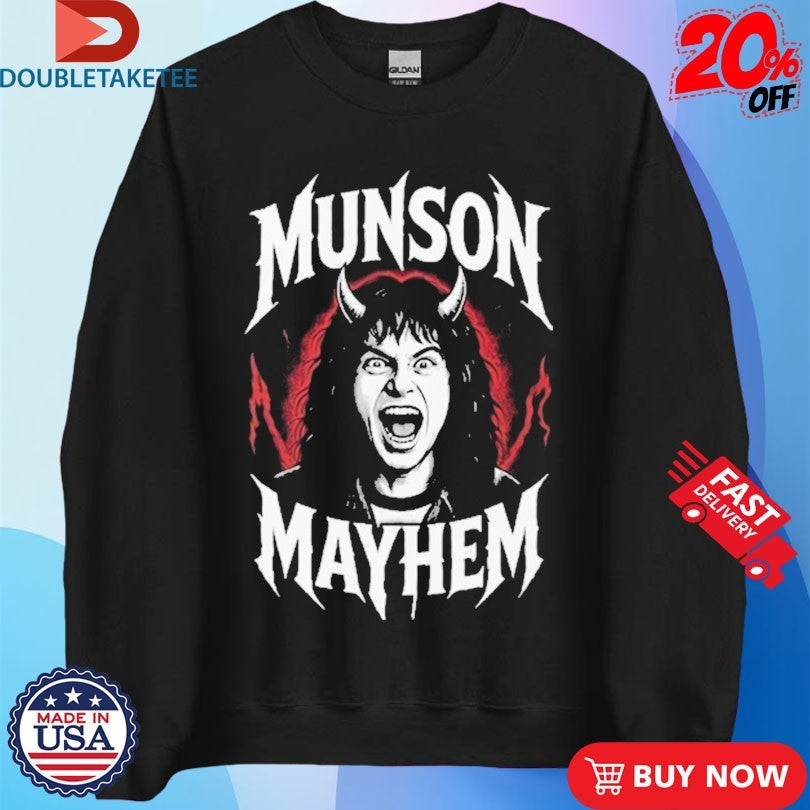 Official Munson Mayhem Satan Metal Shirts