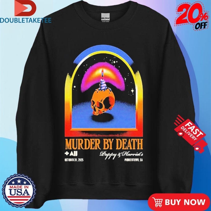 Official Murder By Death At Pappy And Harriet’s In Pioneertown CA On October 31 2025 SKull Shirts