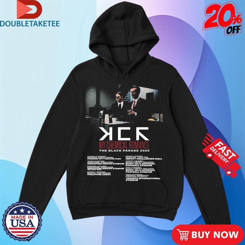 Official My Chemical Romance The Black Parade 2026 Southeast Asia Schedule Shirts