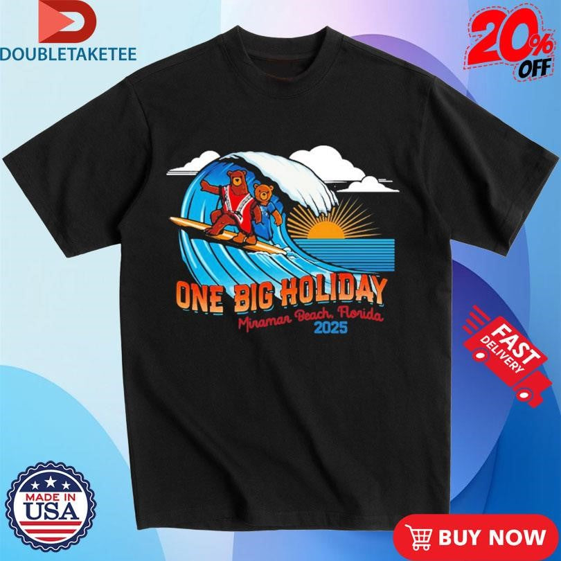 Official My Morning Jacket’s One Big Holiday Minraman Beach Florida Surf Bears 2025 Shirts