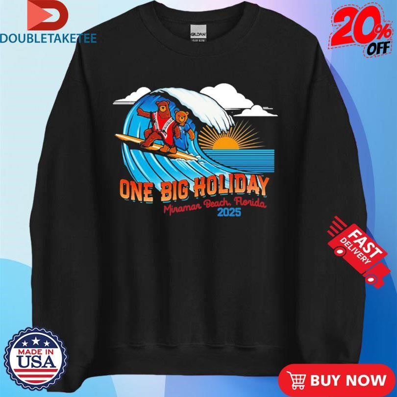 Official My Morning Jacket’s One Big Holiday Minraman Beach Florida Surf Bears 2025 Shirts