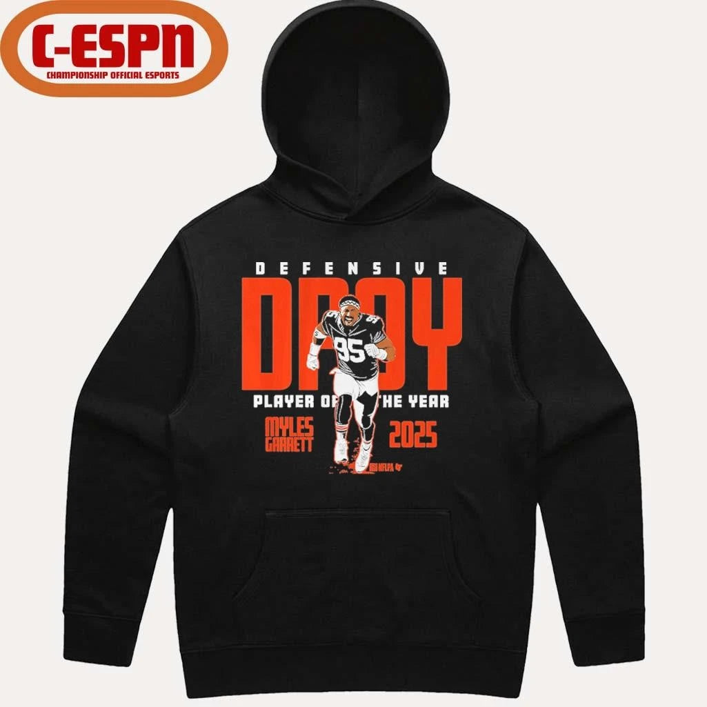 Official Myles Garrett 2025 Defensive Player of the Year shirt