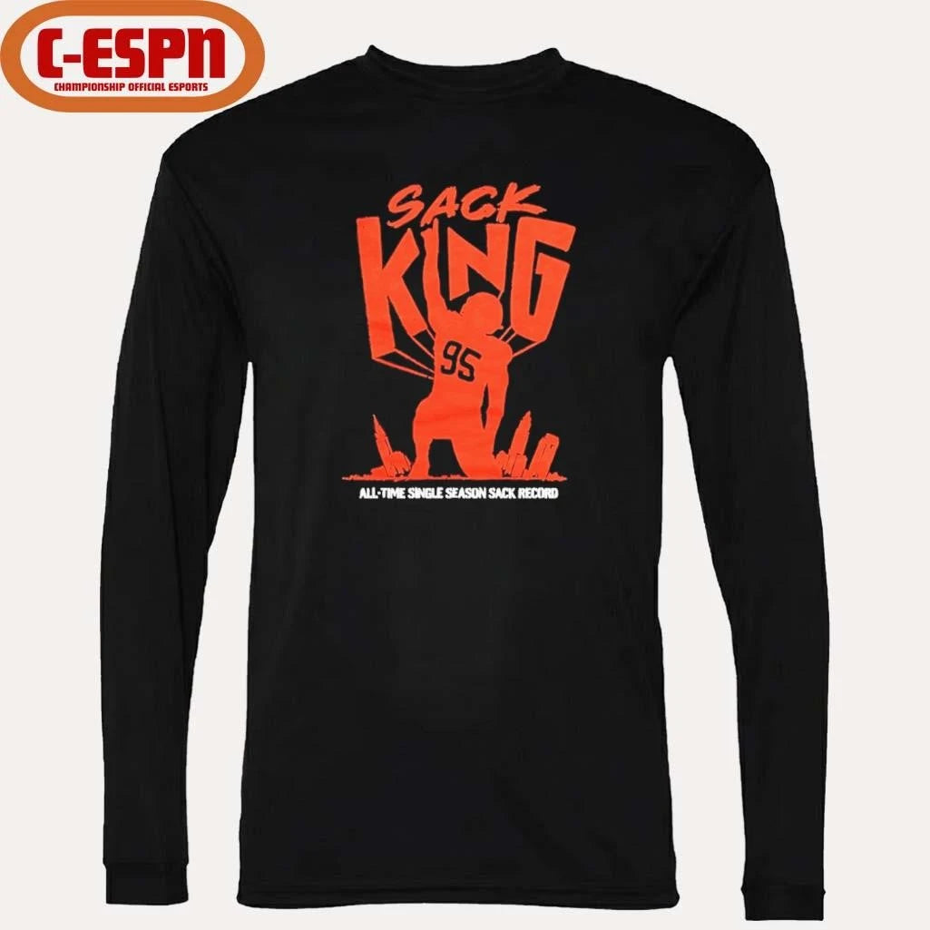 Official Myles Garrett sack king all-time single season sack record T-Shirt