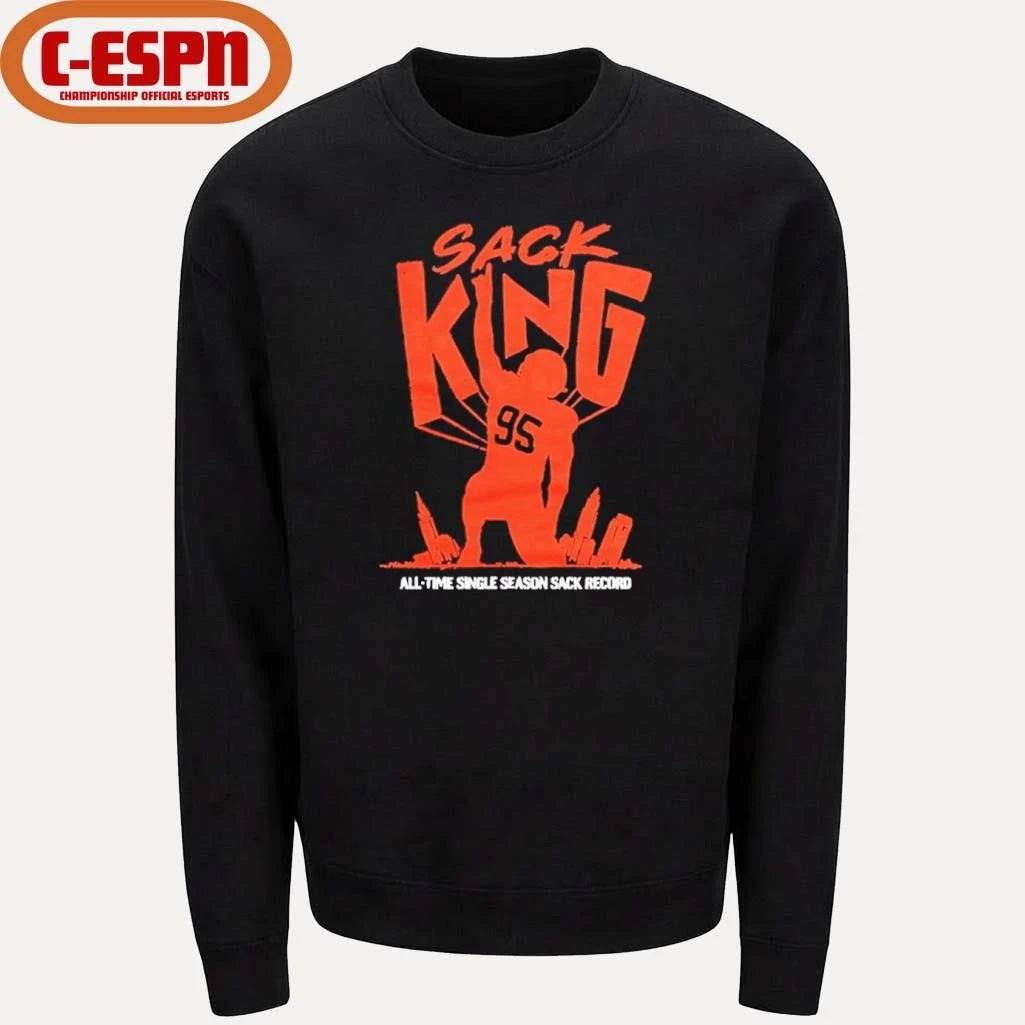 Official Myles Garrett sack king all-time single season sack record T-Shirt