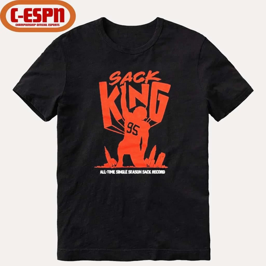 Official Myles Garrett sack king all-time single season sack record T-Shirt