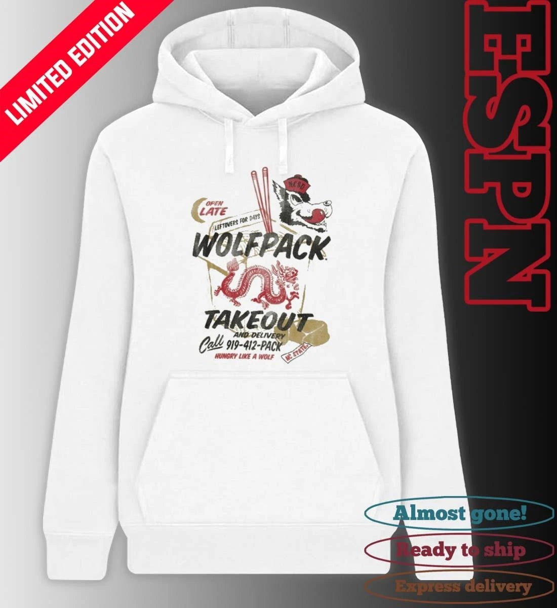 Official NC State Wolfpack Takeout Shirt
