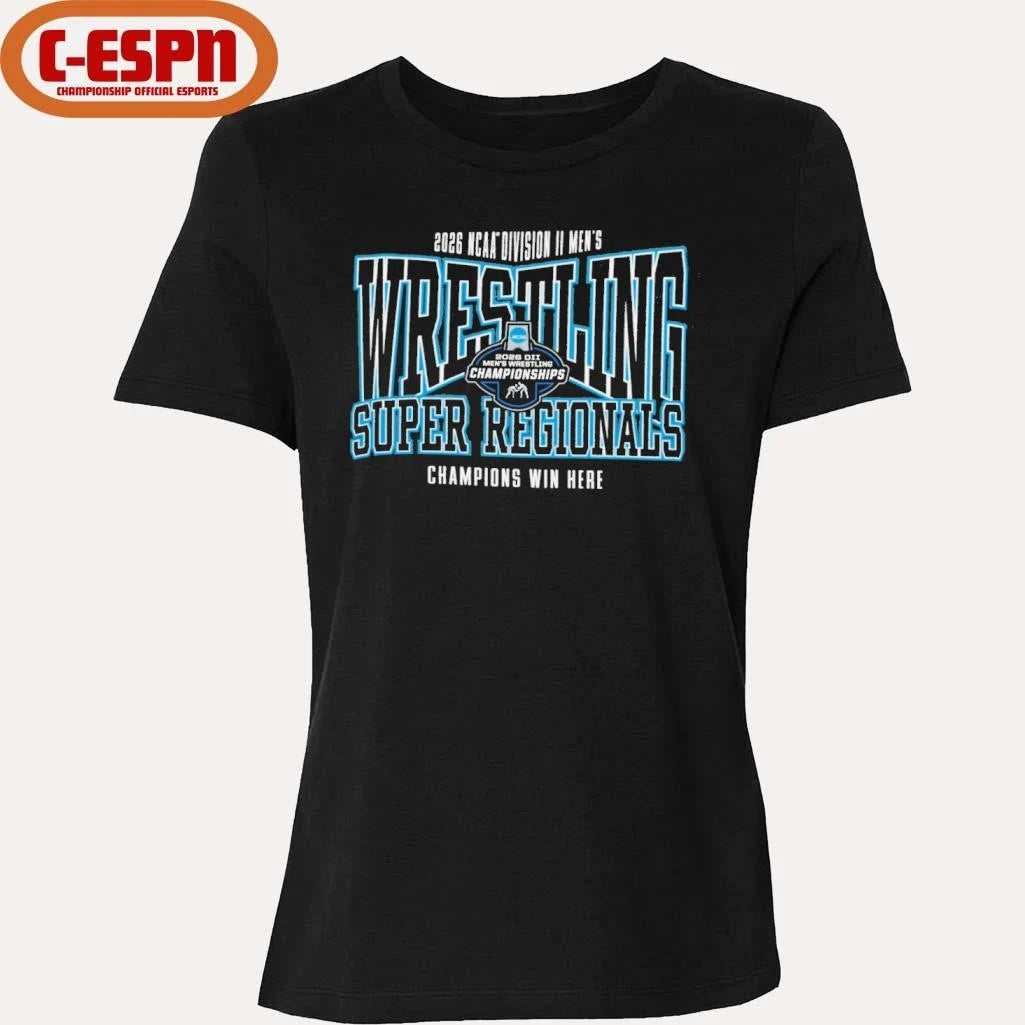 Official NCAA DII Wrestling Super Regionals 2026 Champions Win Here T-Shirt