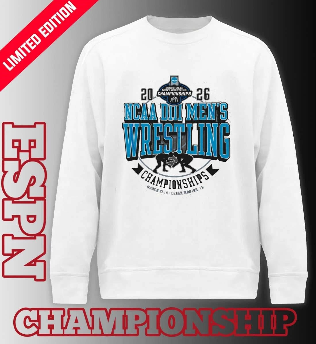 Official NCAA DIII Wrestling Championships 2026 Official T-Shirt