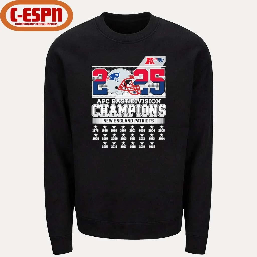 Official NE Patriots AFC Champions Shirt