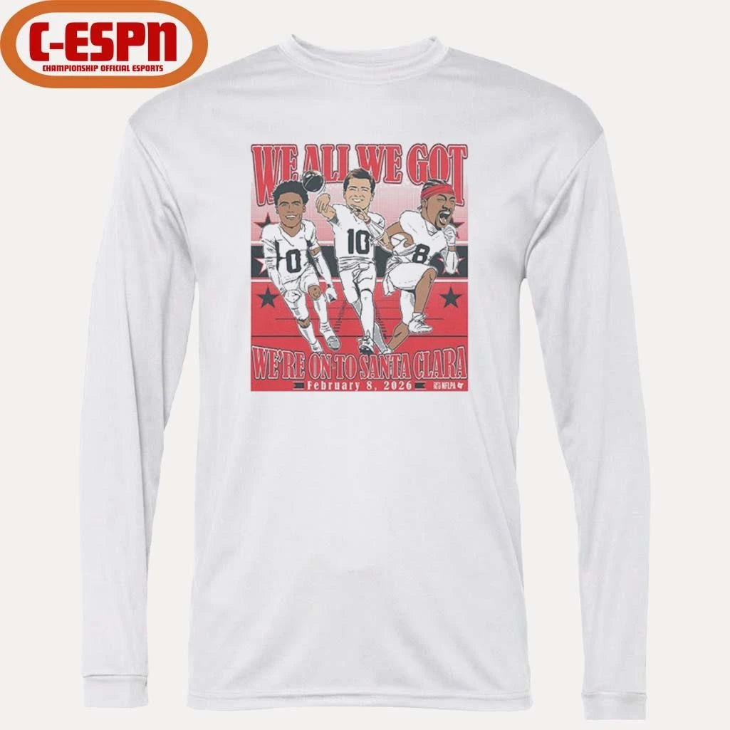 Official NE Patriots We All We Got Conference Champions Caricatures Shirt