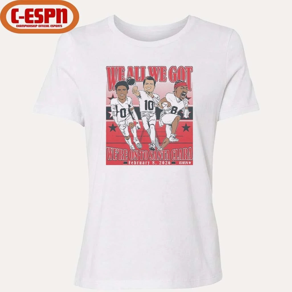 Official NE Patriots We All We Got Conference Champions Caricatures Shirt