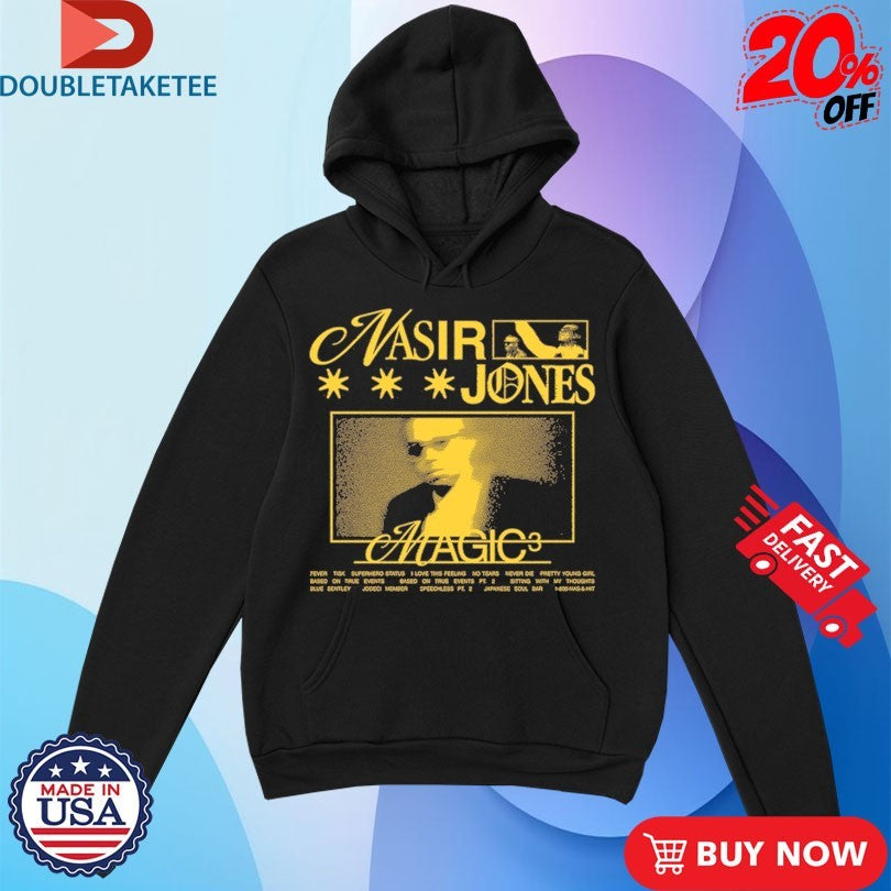 Official Nas Jones Magic 3 Album Tracklist Shirts