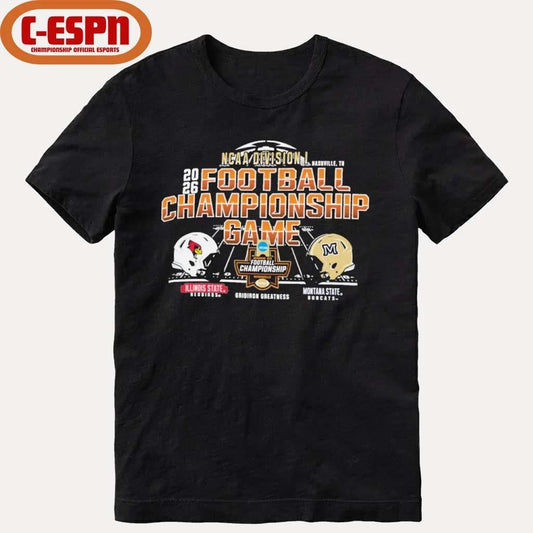 Official Nashville, TN 2026 NCAA DI Football Championship Game Illinois State Vs Montana State Matchup Shirt