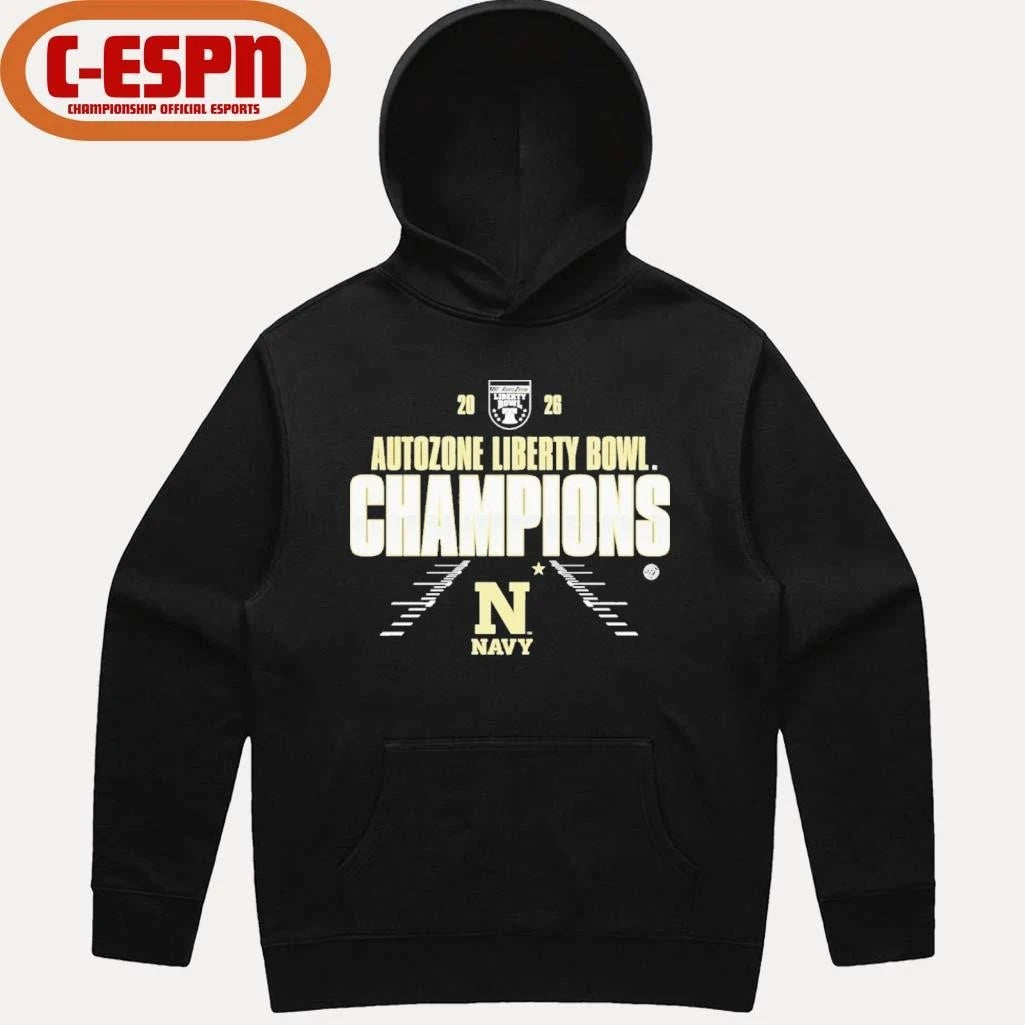 Official Navy Midshipmen Autozone Liberty Bowl Champions Shirt
