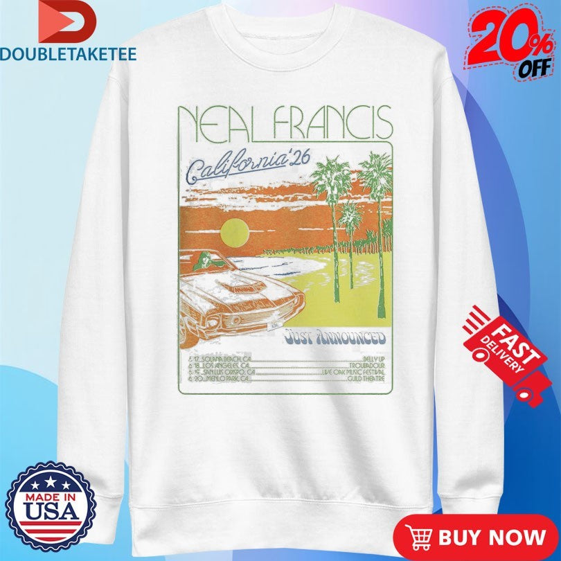 Official Neal Francis California 2026 Run Dates Shirts