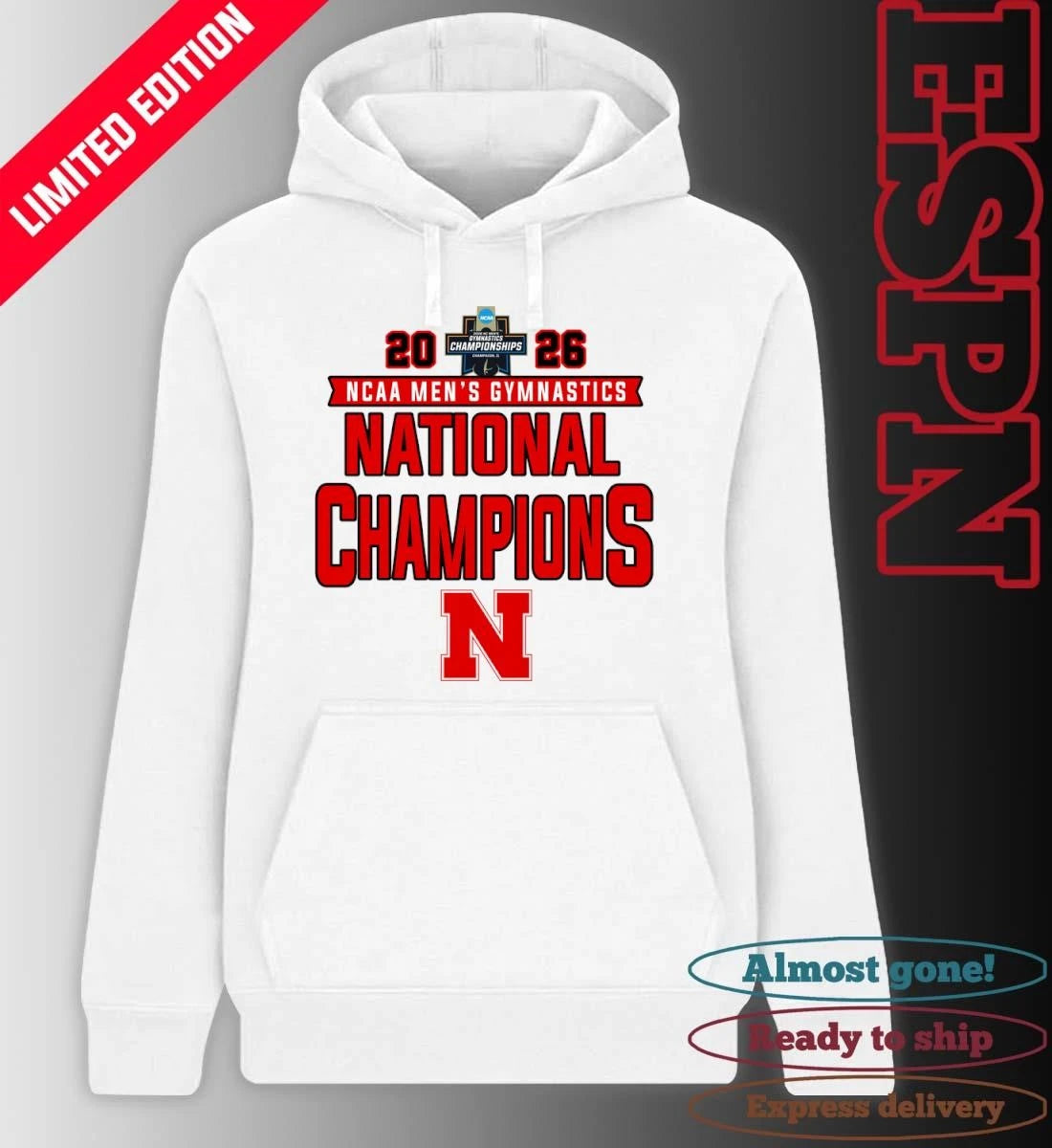 Official Nebraska Cornhuskers 2026 NCAA Men’s Gymnastics National Champions Shirt