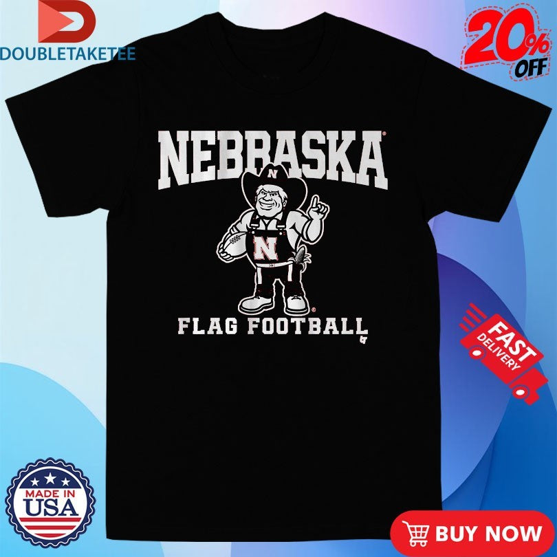 Official Nebraska Cornhuskers Flag Football Mascot T-Shirtss