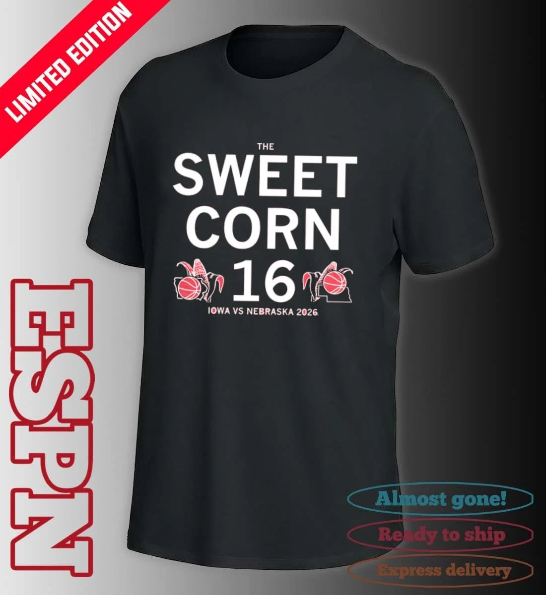 Official Nebraska Cornhuskers The Sweet Corn 16 Shirt