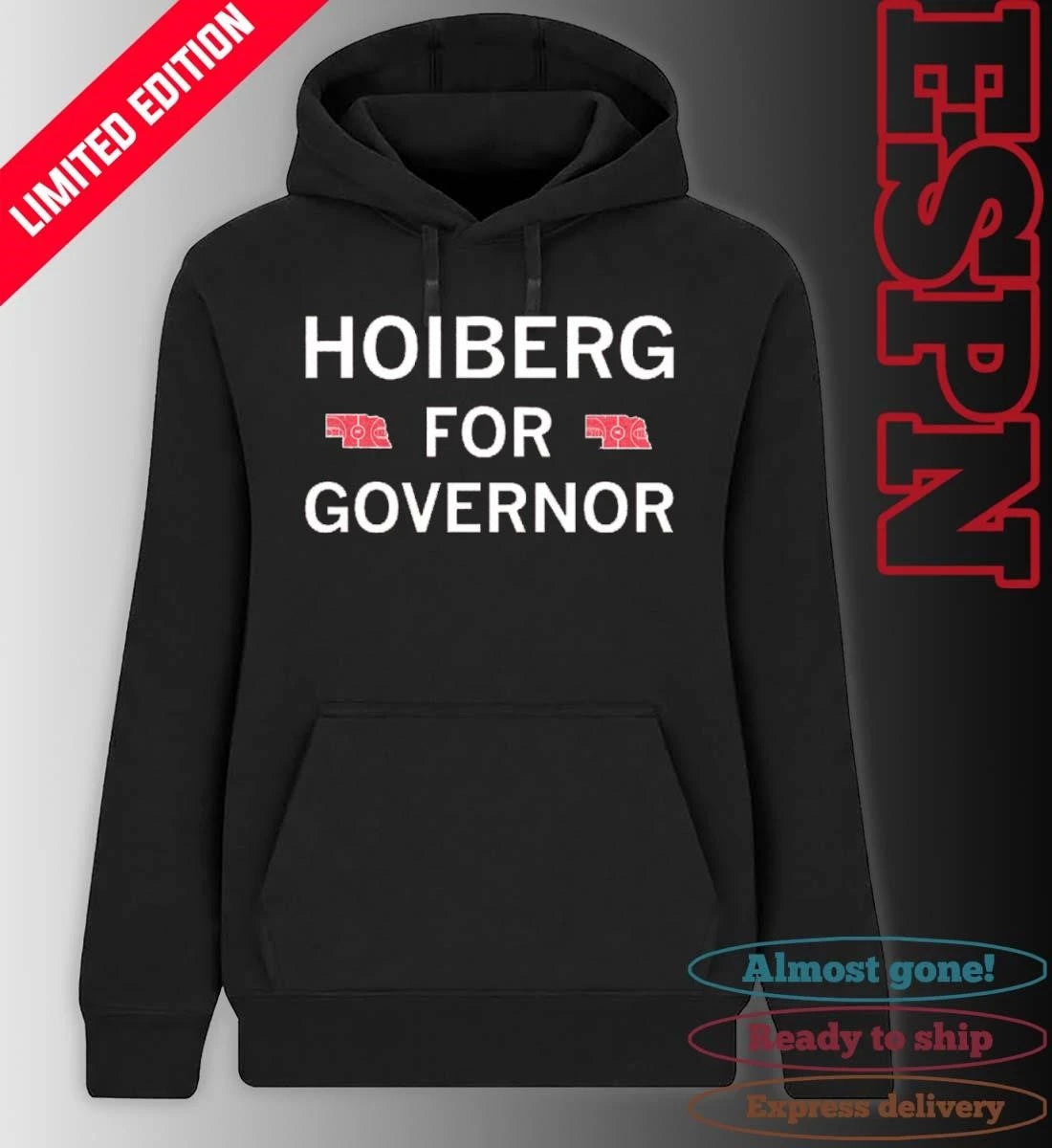 Official Nebraska Hoiberg For Governor Shirt.