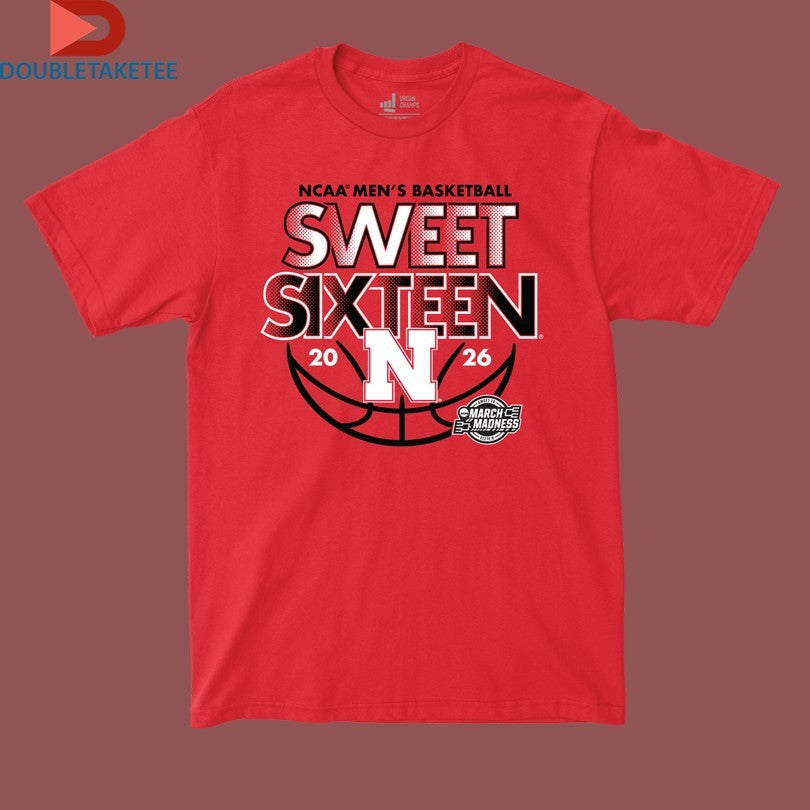Official Nebraska Huskers 2026 NCAA MBB March Madness Sweet 16 Shirts