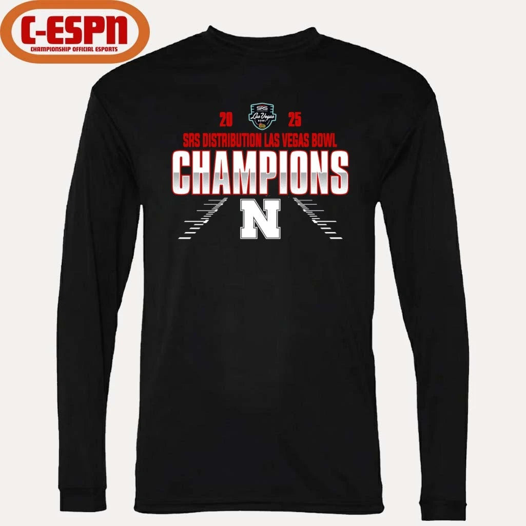 Official Nebraska Huskers Las Vegas Bowl Champions 2025 Shirt