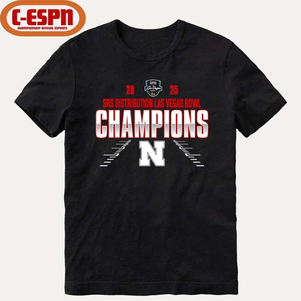 Official Nebraska Huskers Las Vegas Bowl Champions 2025 Shirt