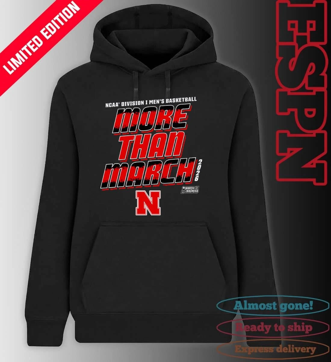 Official Nebraska Men’s Basketball More Than March 2026 Shirt