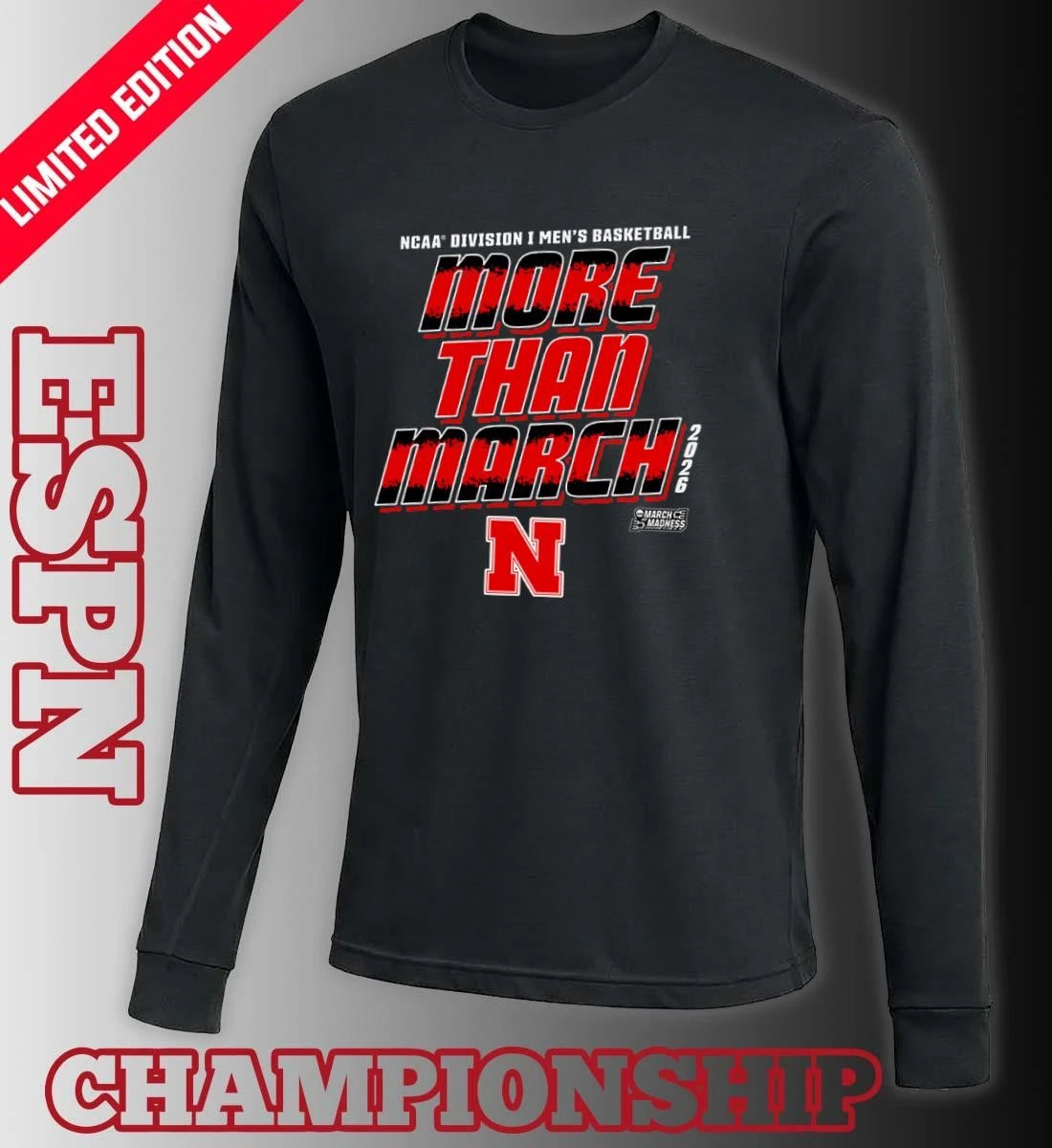 Official Nebraska Men’s Basketball More Than March 2026 Shirt