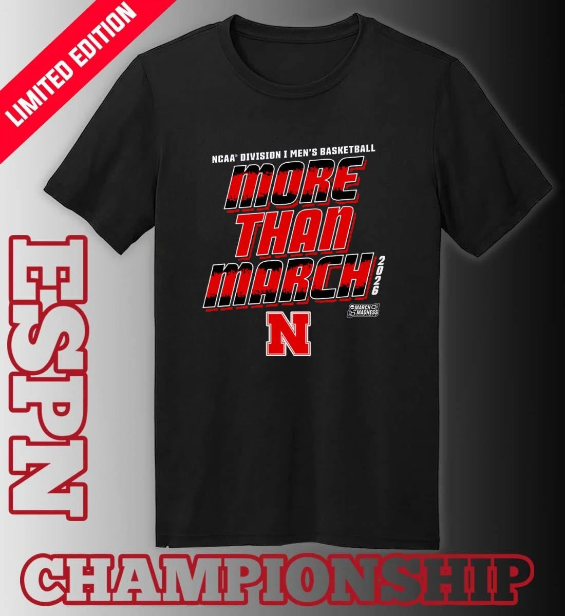 Official Nebraska Men’s Basketball More Than March 2026 Shirt