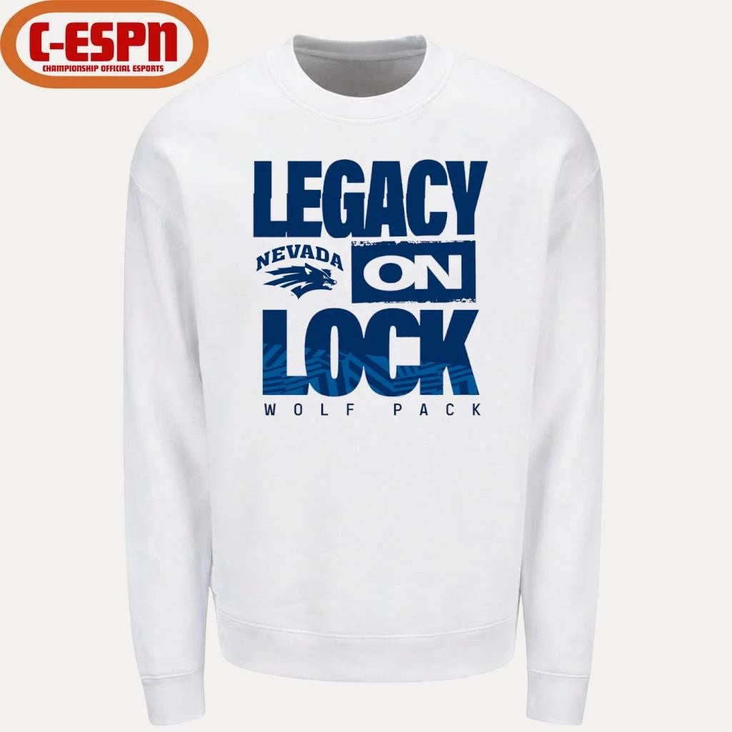 Official Nevada Wolf Pack Basketball Legacy On Lock Bench T-Shirt