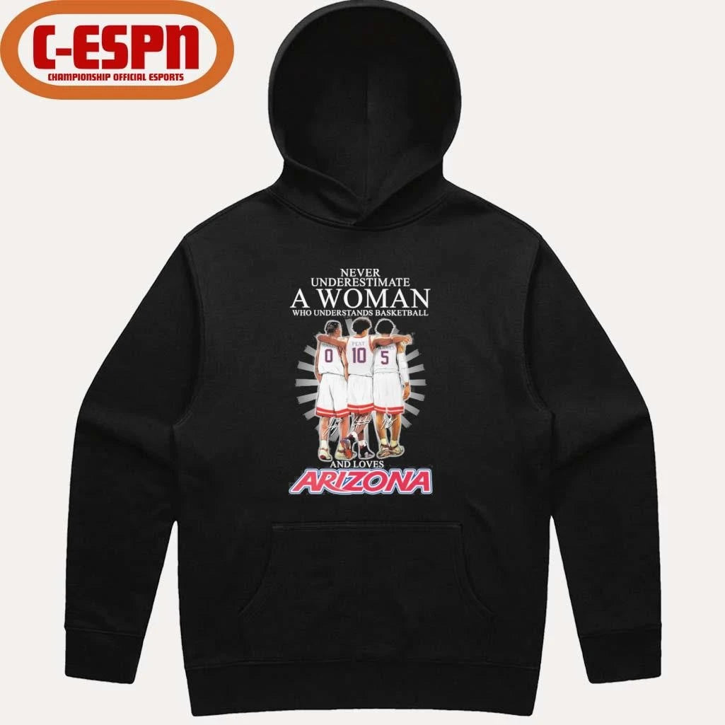 Official Never Underestimate A Woman Who Understands Basketball And Loves Arizona Wildcats 2026 Shirt
