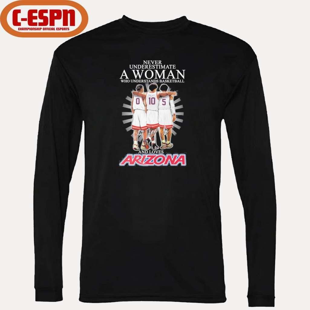 Official Never Underestimate A Woman Who Understands Basketball And Loves Arizona Wildcats Basketball 2026 Shirt