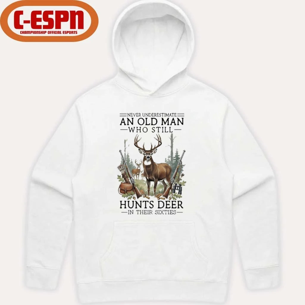 Official Never Underestimate An Old Man Who Still Hunts Deer In His Sixties T-Shirt
