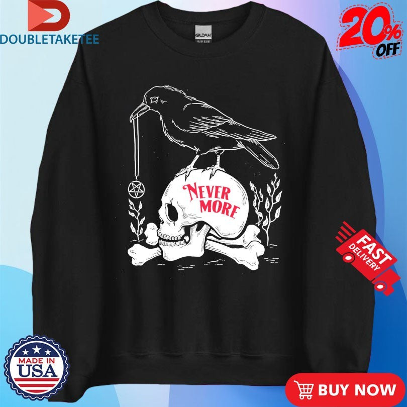 Official Nevermore Raven Skull Shirts