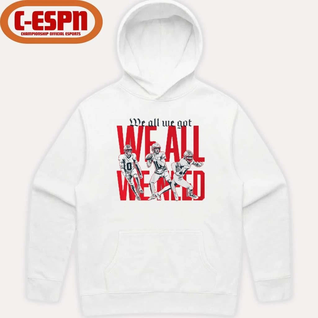 Official New England Football We All We Got We All We Need AFC Championship Shirt