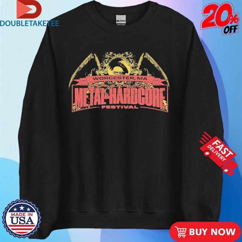 Official New England Metal And Hardcore Festival Admat Worcester MA 2025 Shirts