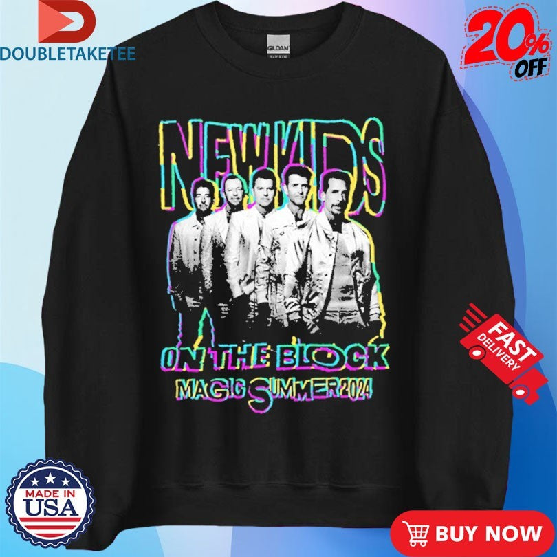 Official New Kids On The Block Magic Summer Tour 2024 Photo Shirts