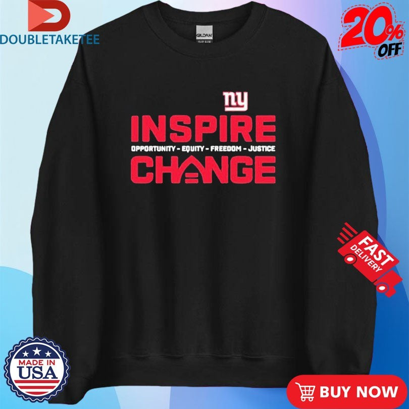 Official New York Giants Inspire Change Opportunity Equity Freedom Justice Shirts