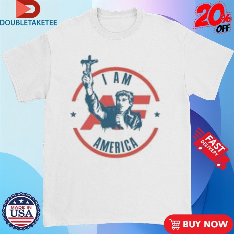 Official Nick Fuentes I Am America First Crucifix Shirts